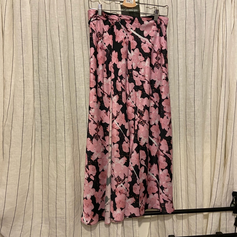 Topshop Satin Skirt